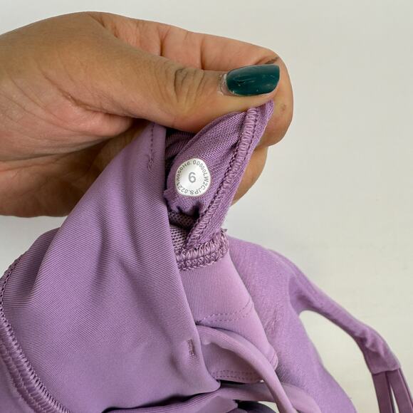 Lululemon High Neck Longline Energy Sports Bra Purple - 6 - Picture 4 of 5
